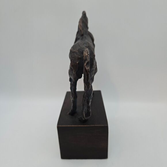 Metal Horse Sculpture Statue Heavy - Picture 4 of 9